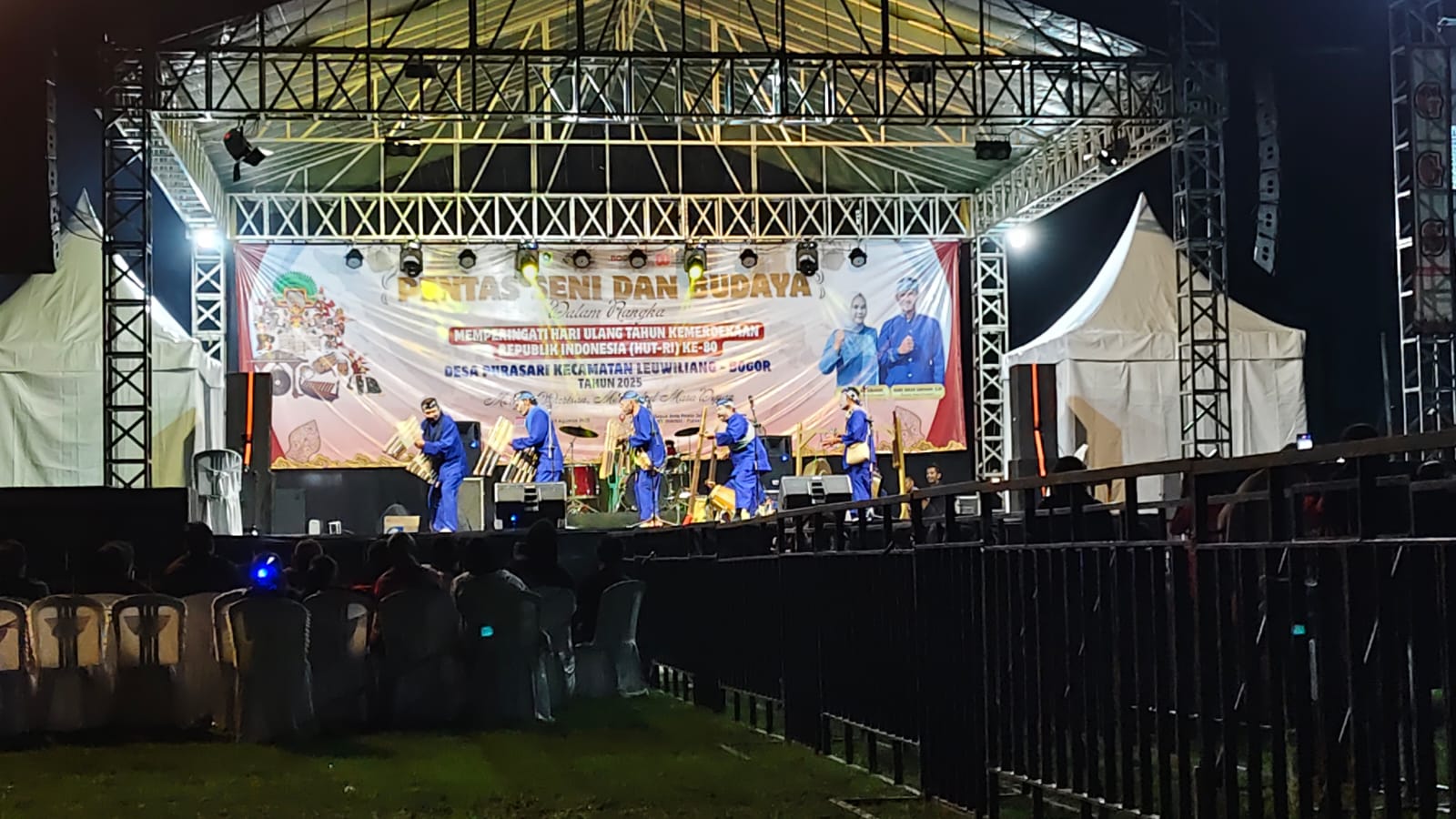 Pemdes Purasari Gelar Pentas Seni Budaya, Bangkitkan Kembali Calung dan Reog di HUT RI ke-80