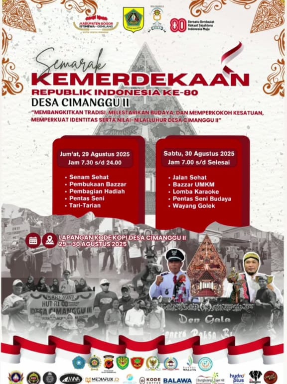 Kolaborasi Seni Tari dan Wayang Golek Siap Meriahkan Malam Puncak Perayaan HUT RI ke-80