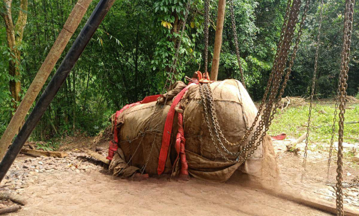 Situs Purbakala Batu Pasir Muara Dipindahkan demi Pelestarian Warisan Budaya