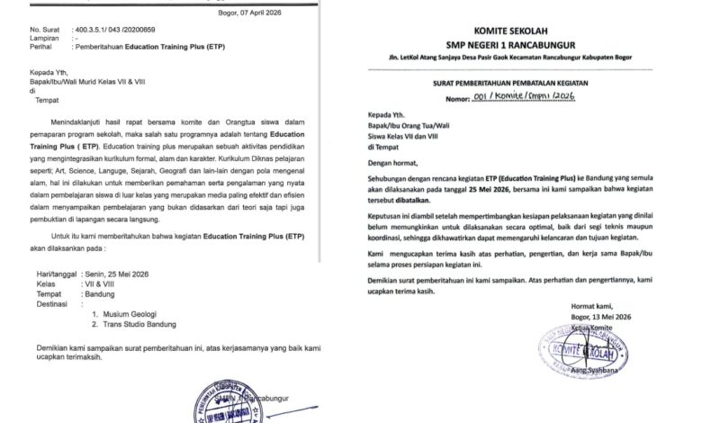 Surat Edaran di SMP Negri 1 Rancabungur: Program Pendidikan atau Tekanan Finansial