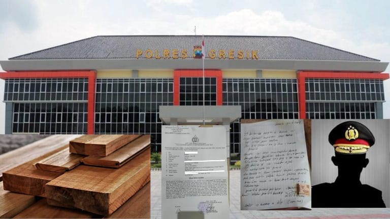 Diduga Kuat Oknum Kanit Polres Gresik Kotori Nama Baik Institusi Polri, BB 1 Truk Kayu Bengkirai Hilang..!