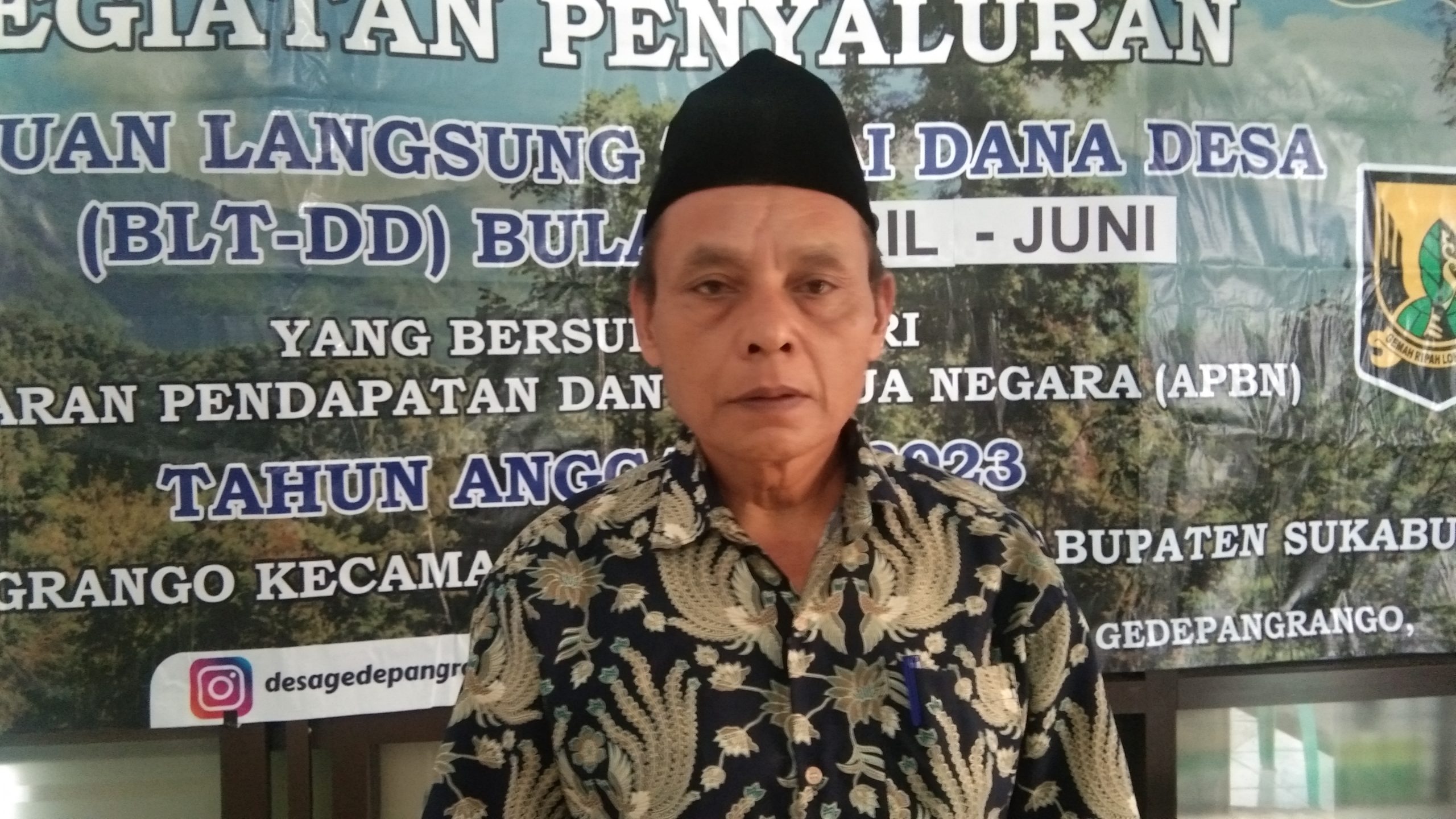 Pemdes Gede Pangrango Realisasikan BLT DD Tahap II Tahun 2023 Periode April-Mei-Juni
