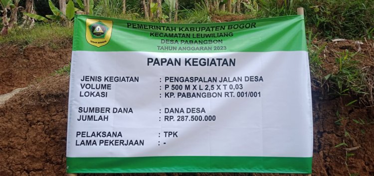 Menunjang Transportasi Warga Sekitar, Pemdes Pabangbon Bangun Infrastruktur Berupa Hotmix Jalan Desa Menunjang Transportasi Warga Sekitar, Pemdes Pabangbon Bangun Infrastruktur Berupa Hotmix Jalan Desa