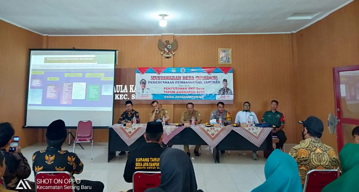 Pemdes Jaya Sampurna Gelar Musdes Penyusunan RKPDes Tahun 2024