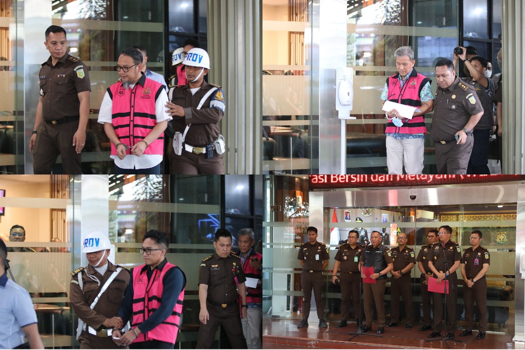 Tim Penyidik Kejaksaan Agung Menetapkan dan Melakukan Penahanan Terhadap 3 Orang Tersangka Baru dalam perkara BAKTI Kementerian Komunikasi dan Informatika