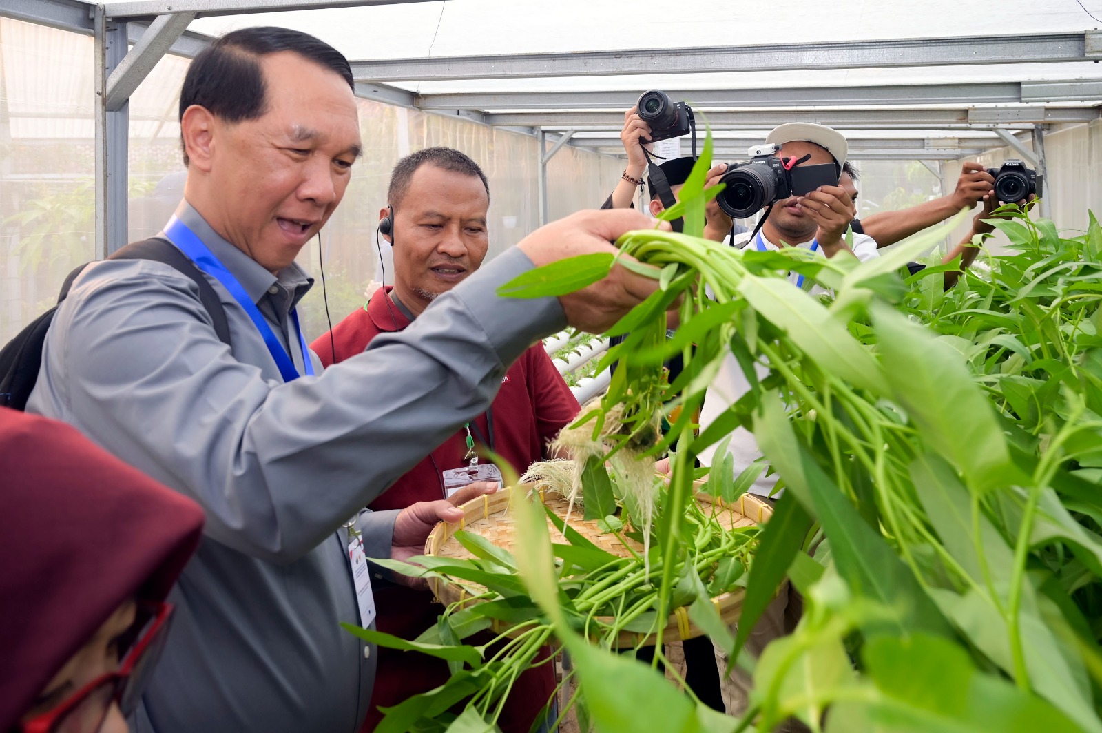 Delegasi Negara Laos Belajar Pengelolaan Kebun Hidroponik di Perumahan Depok Maharaja Delegasi Negara Laos Belajar Pengelolaan Kebun Hidroponik di Perumahan Depok Maharaja