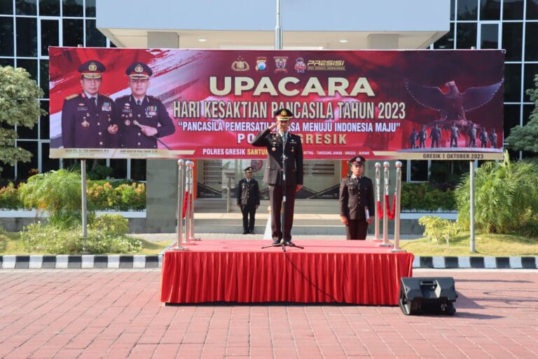 Polres Gresik Melaksanakan Upacara Hari Kesaktian Pancasila