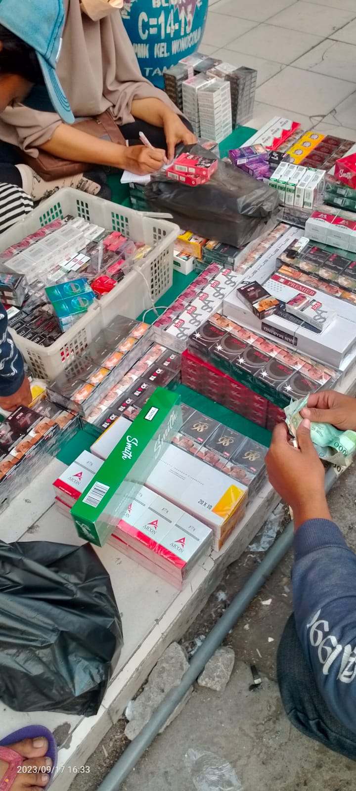 Semakin Maraknya Peredaran Rokok ilegal, Polres Sidoarjo Membiarkan Tidak Ada Tindakan Tegas