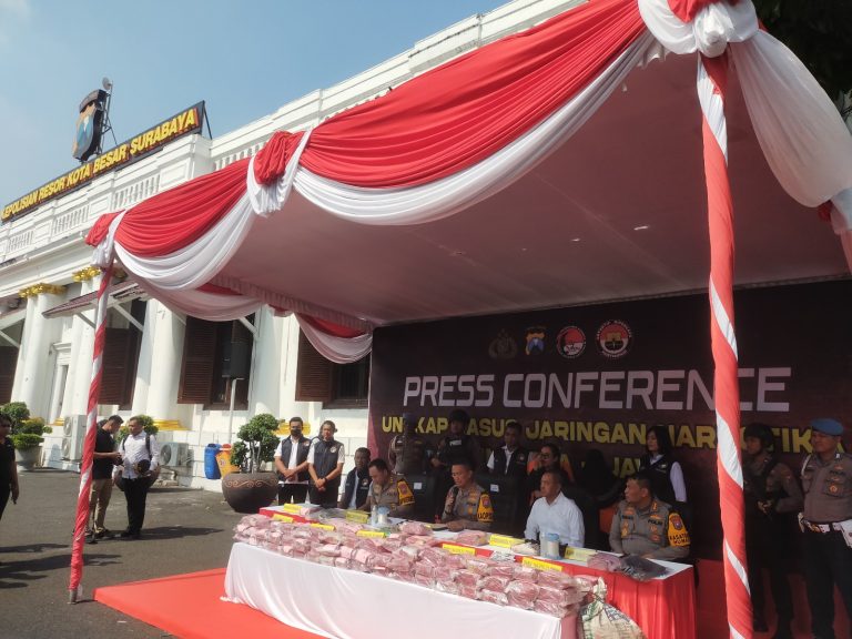 Polrestabes Surabaya Ungkap Kasus Peredaran Narkoba Jenis Sabu, Dalam Lintas Sumatera-Jawa