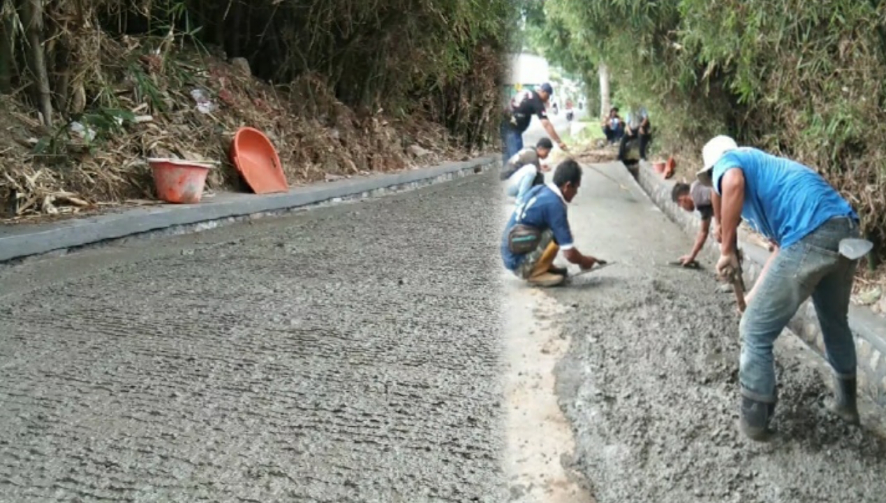 Dinas PU Kabupaten Sukabumi Rehab Kontruksi Perubahan Di Jalan Kadudampit Situgunung