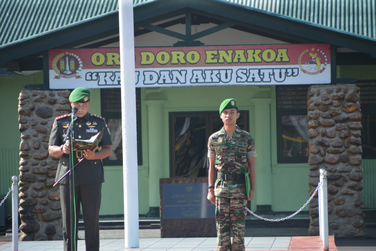 Dandim 1710/Mimika Pimpin Upacara Peringatan Hari Juang TNI AD Ke-78 TA. 2023