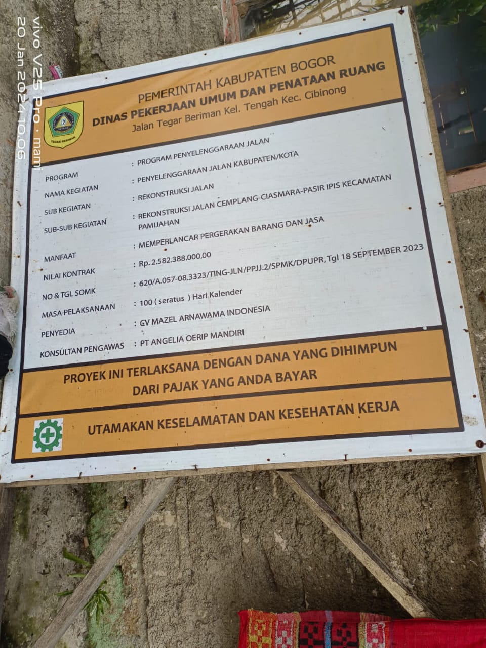 Berhutang Jutaan Rupiah, Pelaksana Proyek Betonisasi Jalan Membuat Resah Pemilik Warung di Ciasihan Ditagih Malah Mengancam