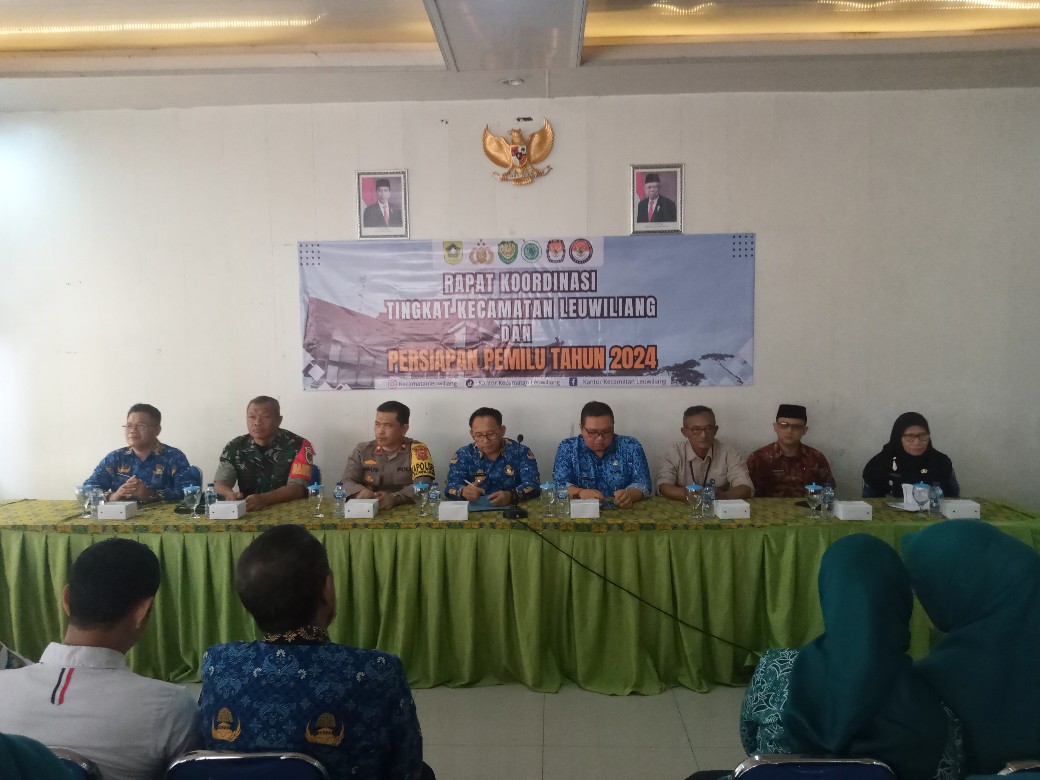 Rapat Koordinasi dan Persiapan Pemilu Tahun 2024 Tingkat Kecamatan Leuwiliang