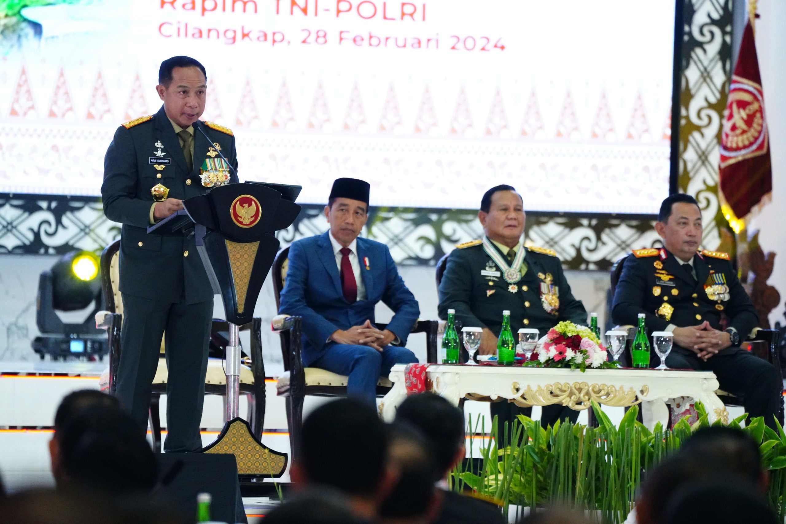Rapat Pimpinan TNI-Polri 2024 Digelar di Mabes TNI