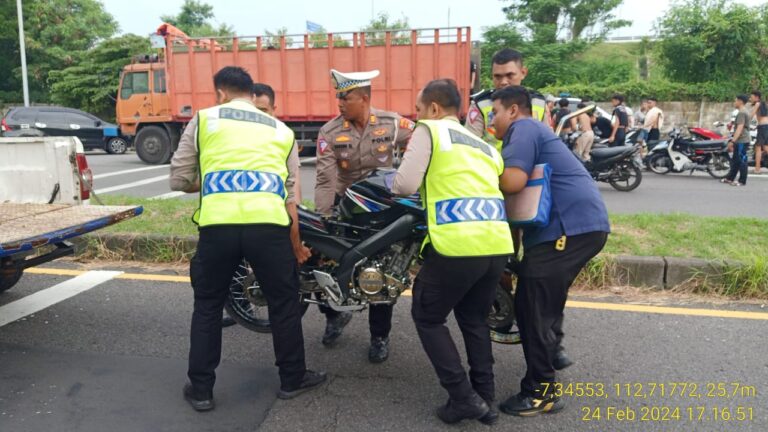 Satlantas Polresta Sidoarjo Mengamankan Yang Membuat Meresahkan Masyarakat, Dalam Aksi Balap Liar