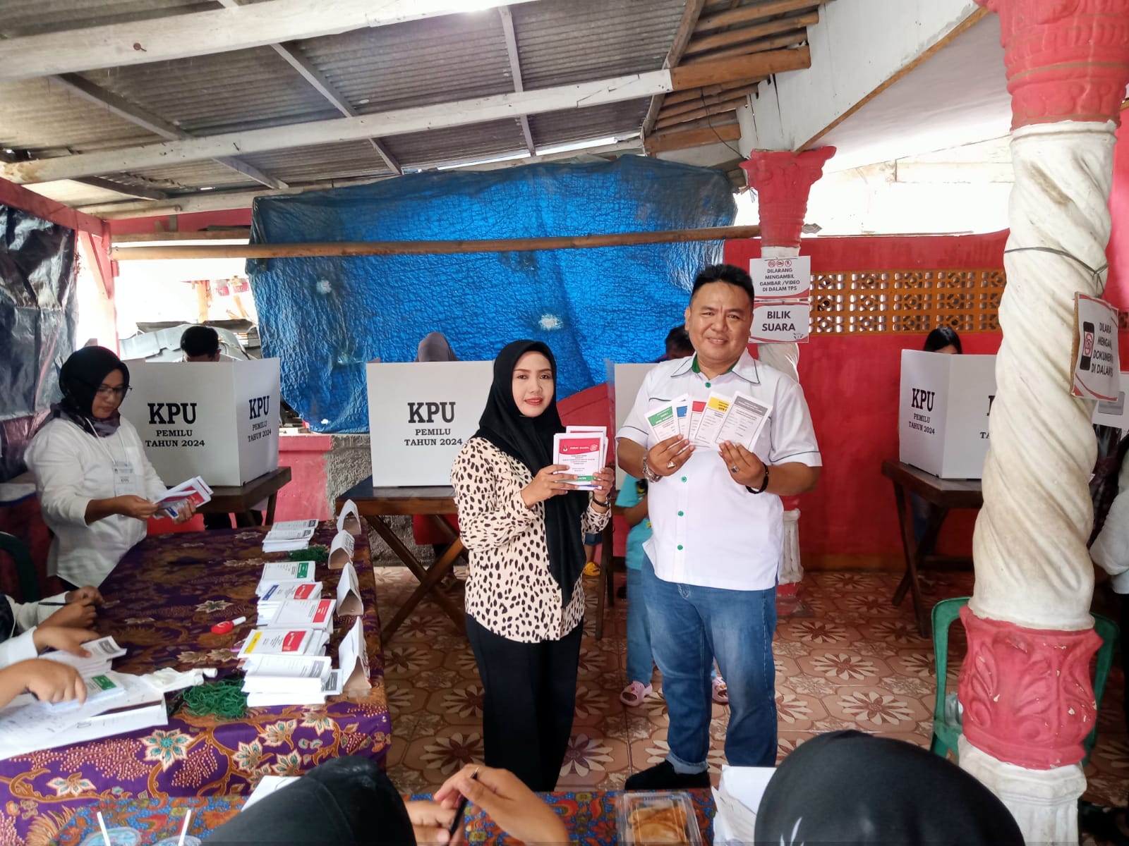 Pemilu 2024, Diansyah Putra Menggunakan Hak Pilih di TPS 30