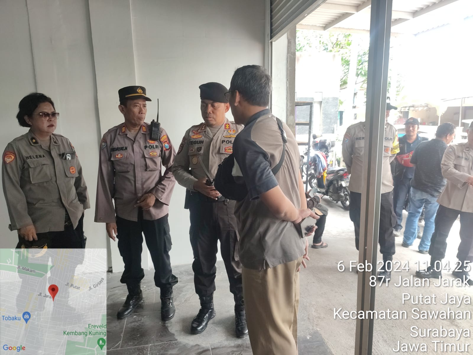 Memastikan Logistik Pemilu di PPK Aman, Polrestabes Surabaya Lakukan Assesment