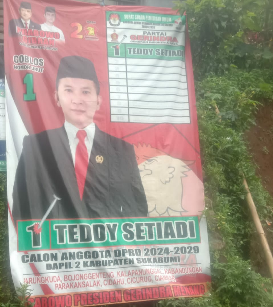 Sebagai Sosok Yang Ramah, Teddy Setiadi Caleg Gerinda Sapa Warga Palasari Parungkuda