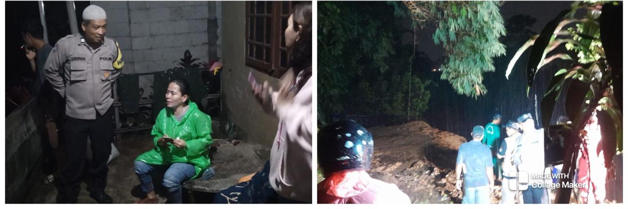 Polsek Babakan Madang dan Instansi Lakukan Evakuasi Pencarian Korban Bencana Alam Tanah Longsor di Desa Sentul, Babakan Madang