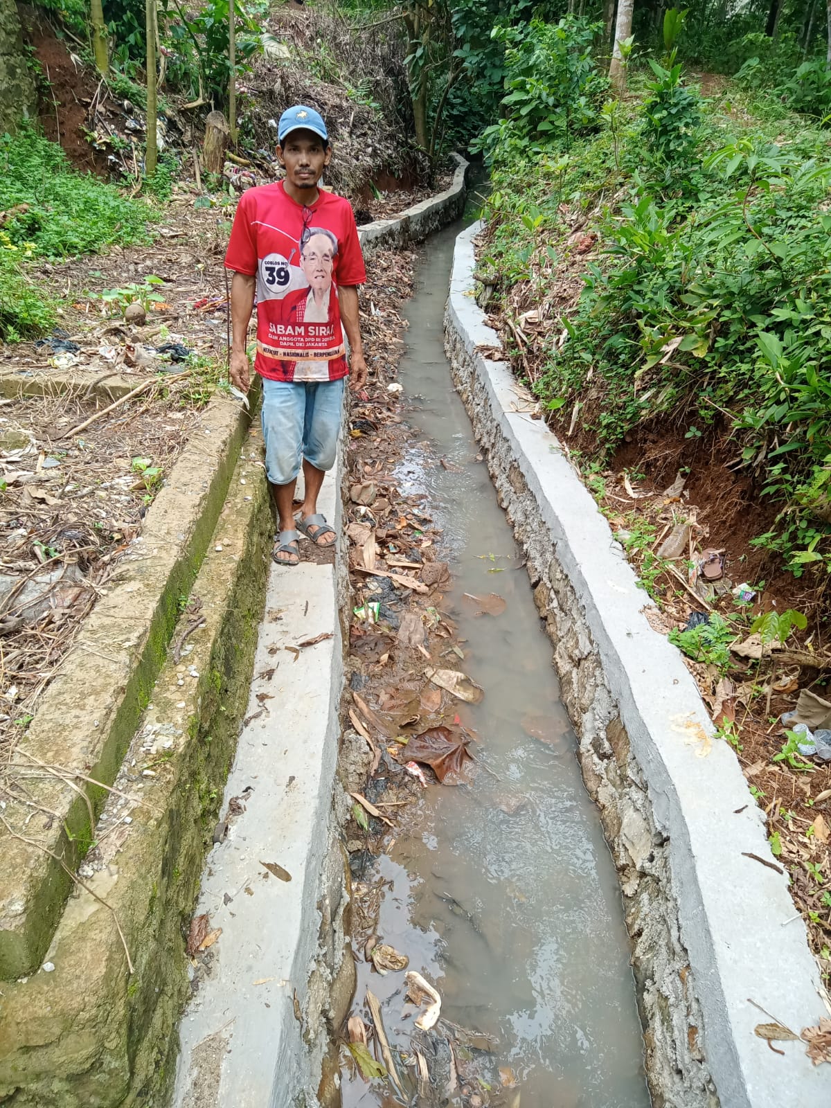 Desa Sukamulya Bangun Infrastruktur TPT Dana Desa Tahap I