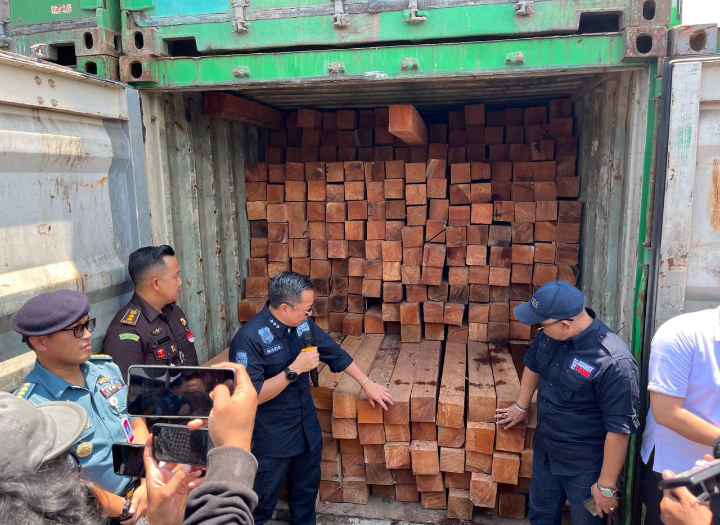 Tindak 55 Kontainer Berisi Kayu Olahan Ilegal Asal Kalimantan Demi Kekayaan SDA