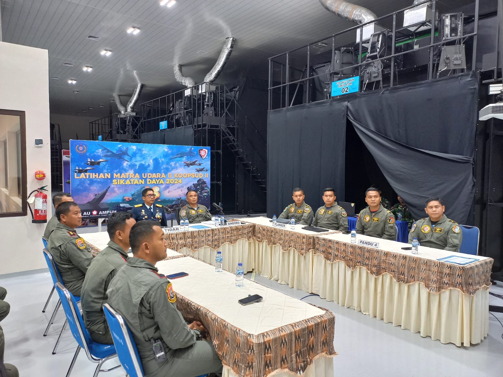 Danlanud Sultan Hasanuddin ikuti Pembukaan Latihan Sikatan Daya Tahun 2024 melalui Vicon