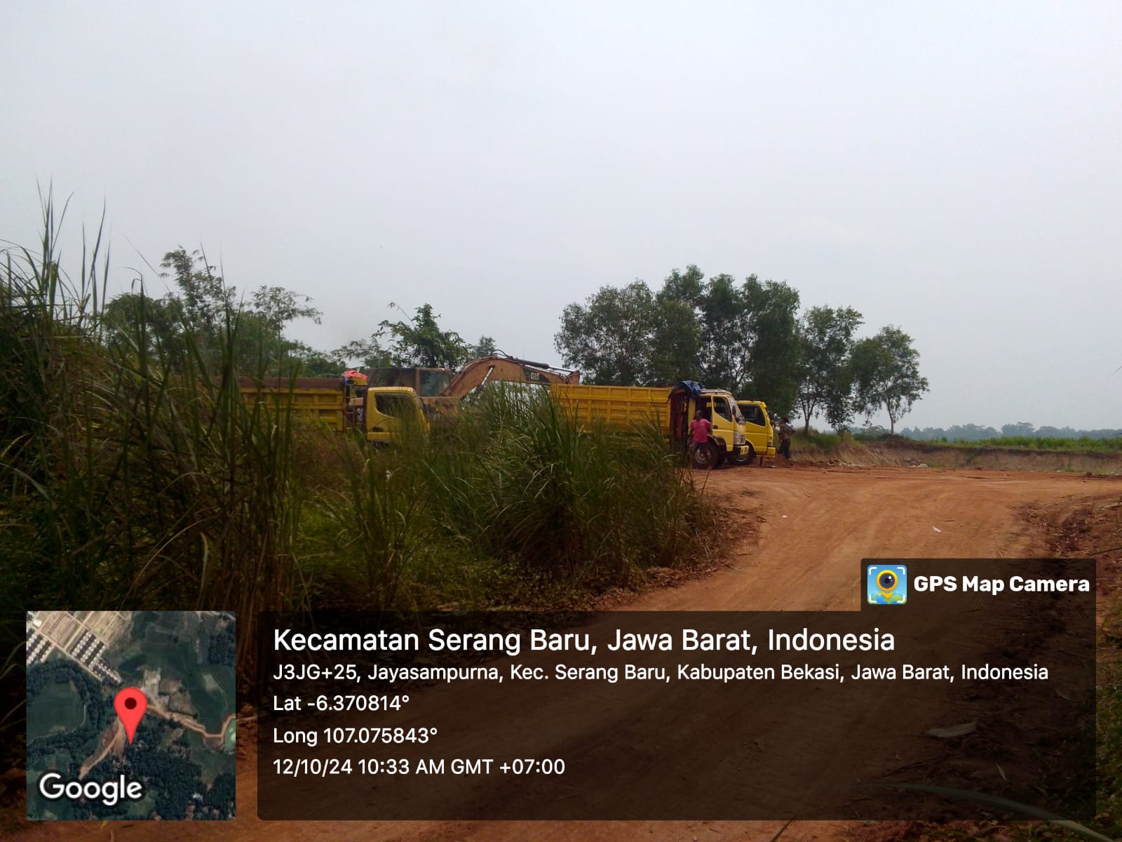 Galian C di Kp. Pegadungan Desa Jayasampurna, Kecamatan Serang Baru Diduga Ilegal Seolah APH Tutup Mata