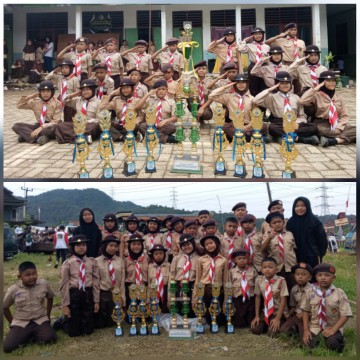 Sekolah MI PUI Nangela Raih Juara Umum dalam Perkemahan Pramuka Madrasah Ibtidaiyah (P2MI) Tingkat Kecamatan