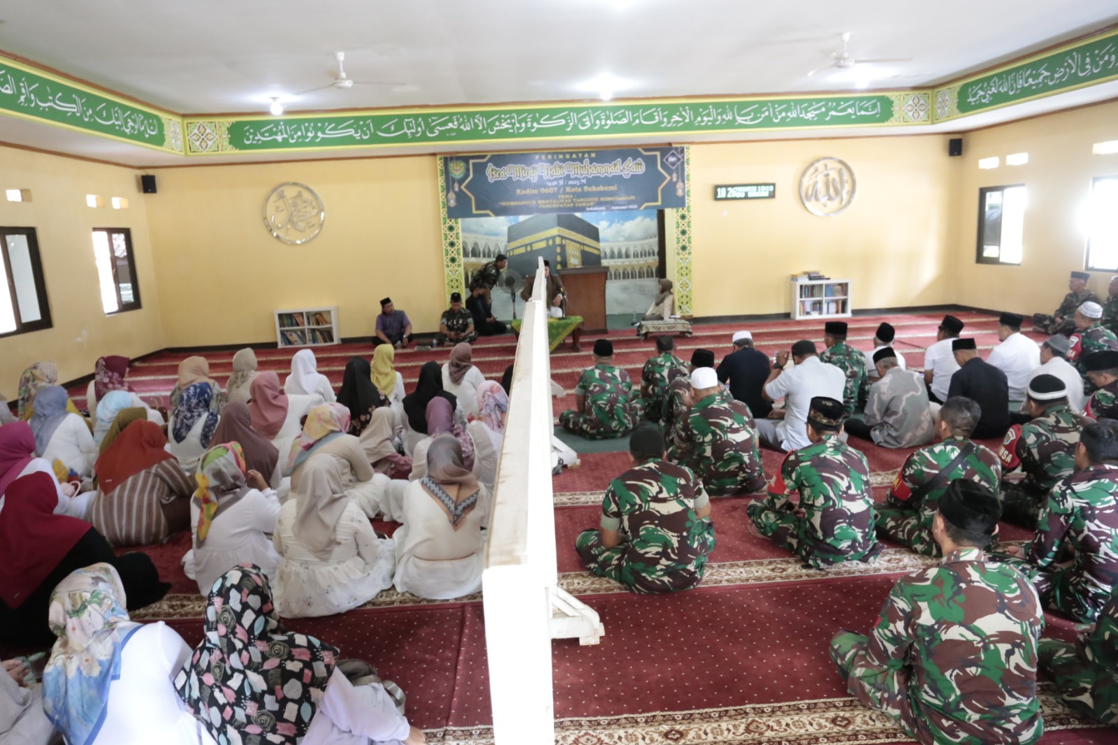 IMG-20250207-WA0022 Tingkatkan Keimanan Kodim 0607/ Kota Sukabumi Peringati Isro Mi'roj Nabi Muhammad SAW tahun 1446 H / 2025 M