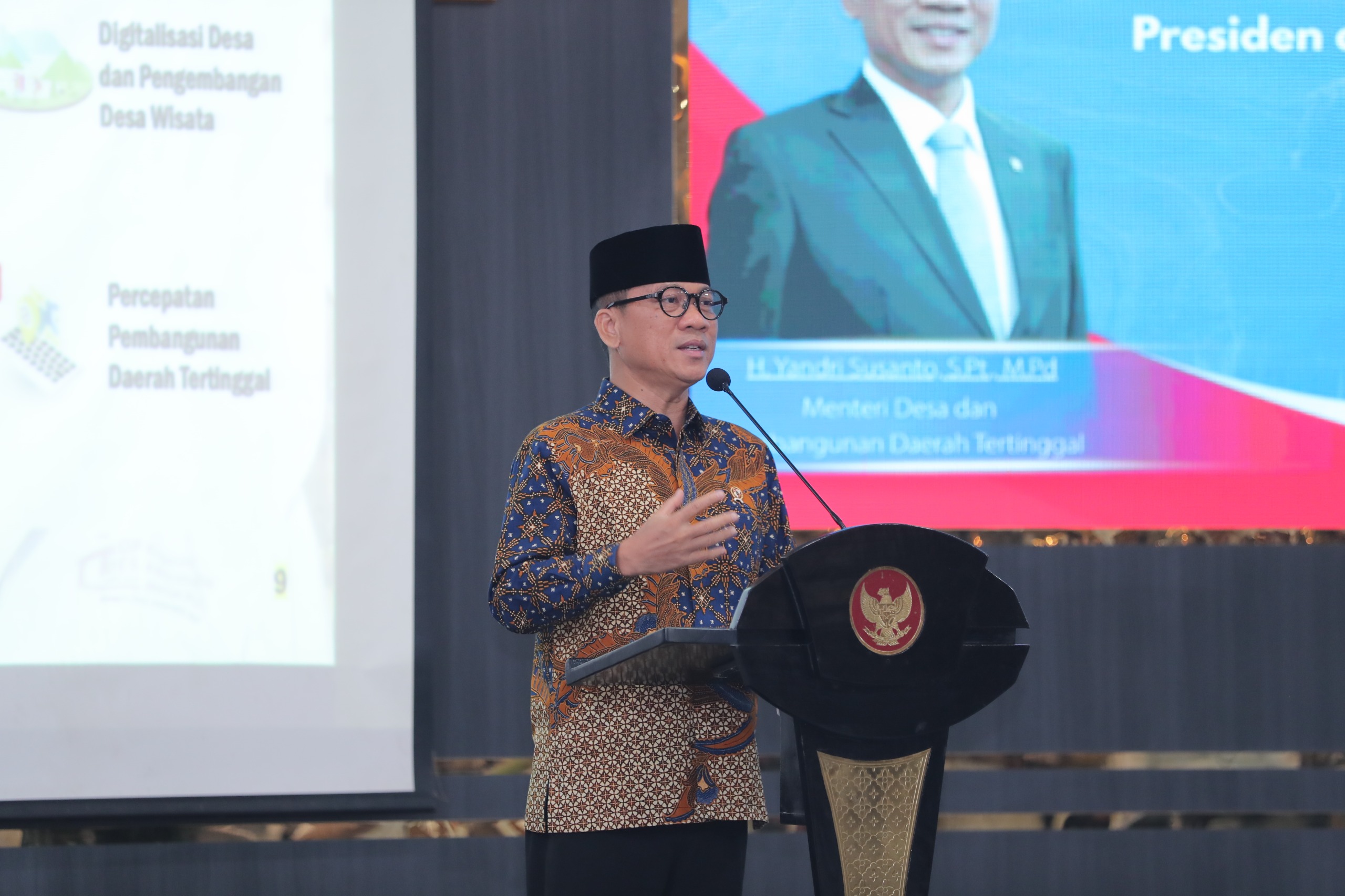 Mendes Yandri Sebut 12 Aksi Bangun Desa Merangkum Tujuan SDGs