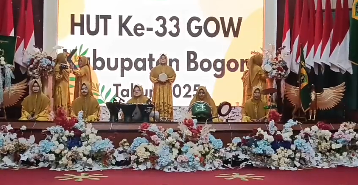 Grup Marawis Maqosidana Meriahkan HUT ke-33 GOW Kabupaten Bogor