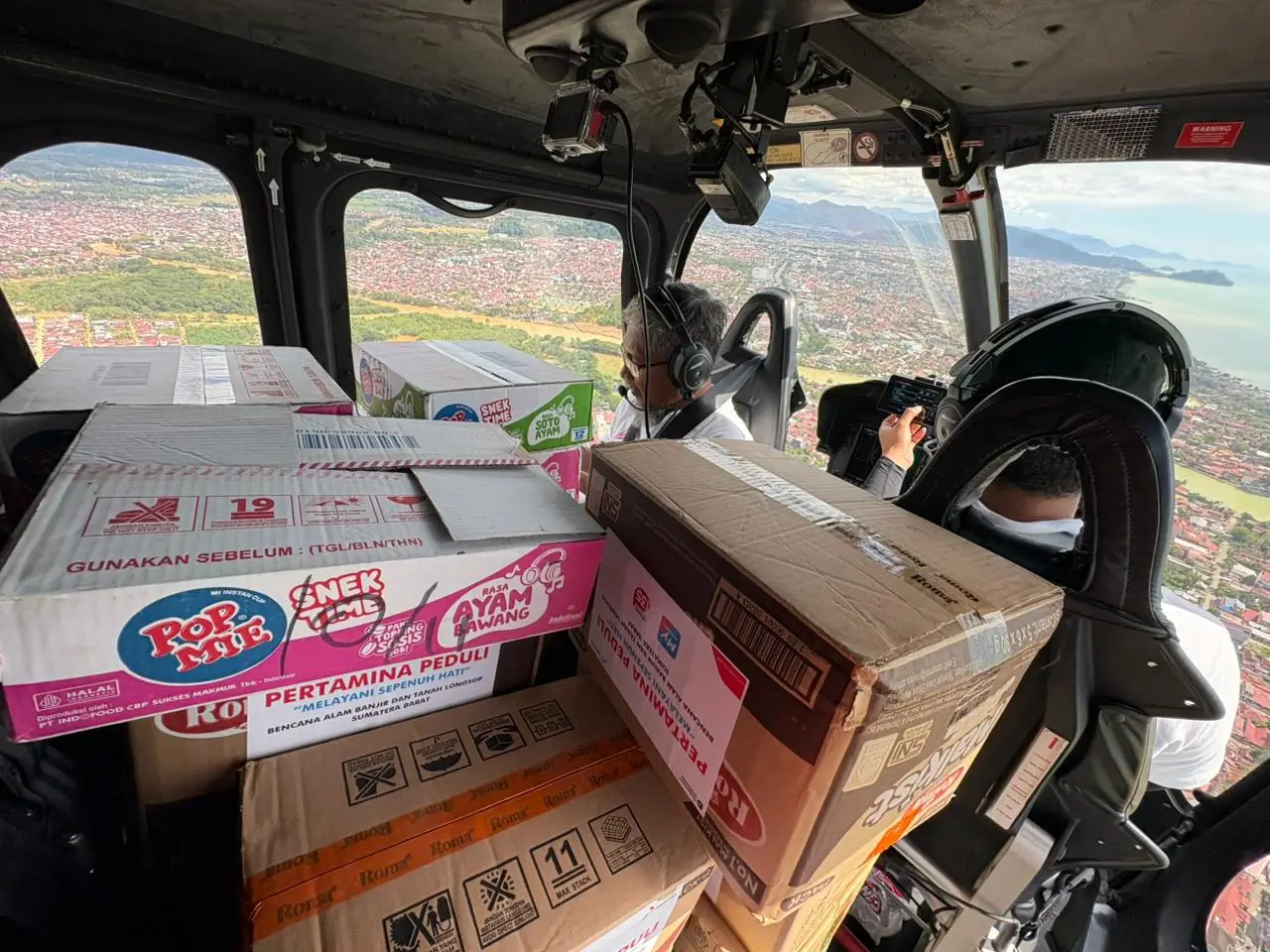 22,7 Ton Bantuan Terdistribusi Lewat Udara ke Wilayah Sumbar hingga Hari Ini