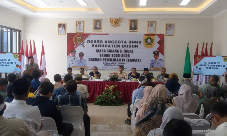 Reses DPRD Kabupaten Bogor Dapil IV di Ciampea, Infrastruktur Jalan Bojong Rangkas dan Pembangunan Sekolah Negeri Jadi Sorotan