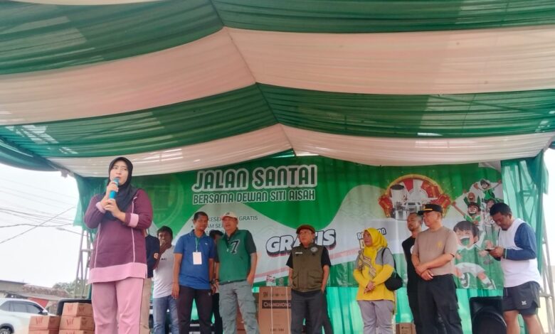 Jalan Santai Menjelang Ramadhan 1447, Siti Aisyah DPRD Kabupaten Bogor Bersama Masyarakat