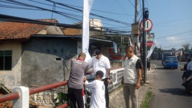 Sambut HJB ke-544, Kecamatan Leuwiliang Hijaukan Jalur Nasional dan Pasang Umbul-Umbul