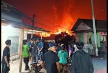 Kebakaran Hebat di Kampung Ciguha, Rumah Warga Ludes Dilalap Api