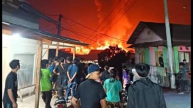 Kebakaran Hebat di Kampung Ciguha, Rumah Warga Ludes Dilalap Api