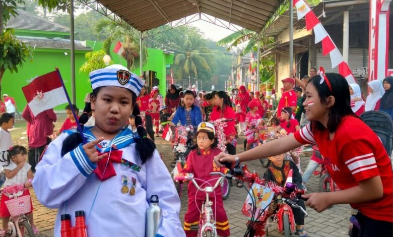 Rayakan HUT Ke-81 RI, Warga Puri Bukit Depok Gelar Karnaval Hingga Lomba Seru