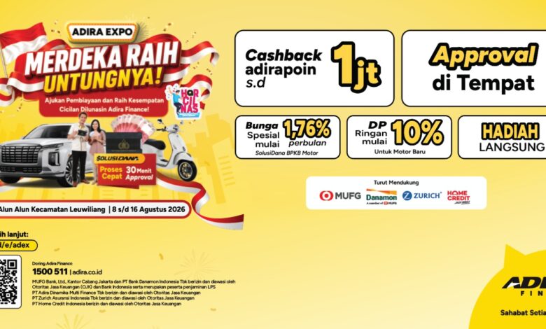 Adira Expo Hadir di Alun-Alun Leuwiliang, Tawarkan Solusi Pembiayaan dan Promo Spesial Sambut HUT ke-81 RI