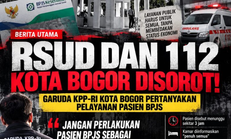 RSUD Kota Bogor Disorot, GARUDA Pertanyakan Pelayanan Pasien BPJS