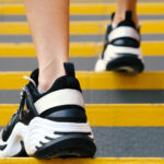 close up of sneakers