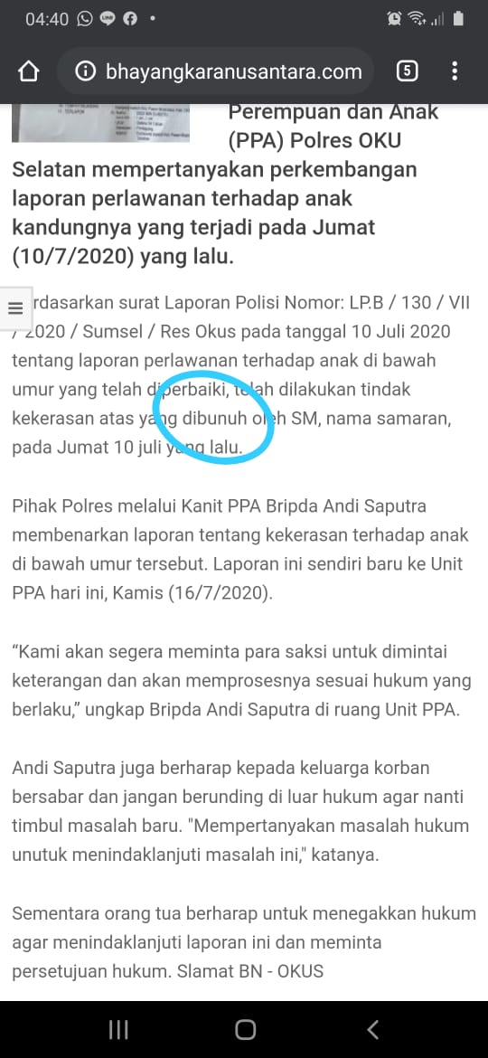 Media Ini Dapat Screenshoot Editan dari Perwira di Polres, Ini Klarifikasinya IMG 20200717 WA0002
