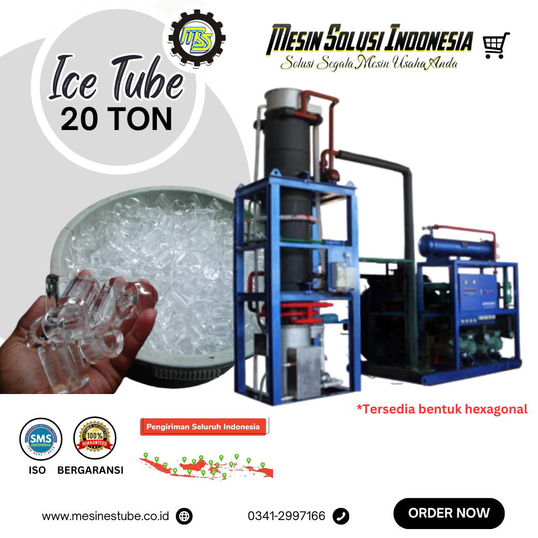 Mesin Es Tube (Ice Tube) Kap 20.000 Kg