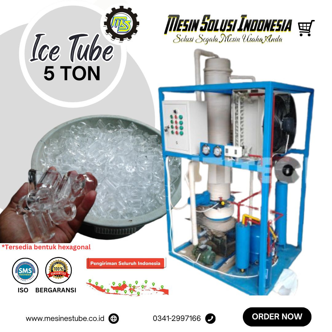 Mesin Es Tube (Ice Tube) Kap 5.000 Kg