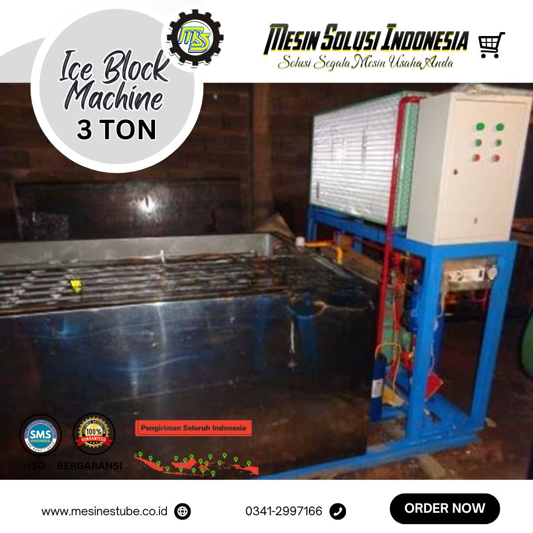 Mesin Es Balok Kap. 3000 Kg
