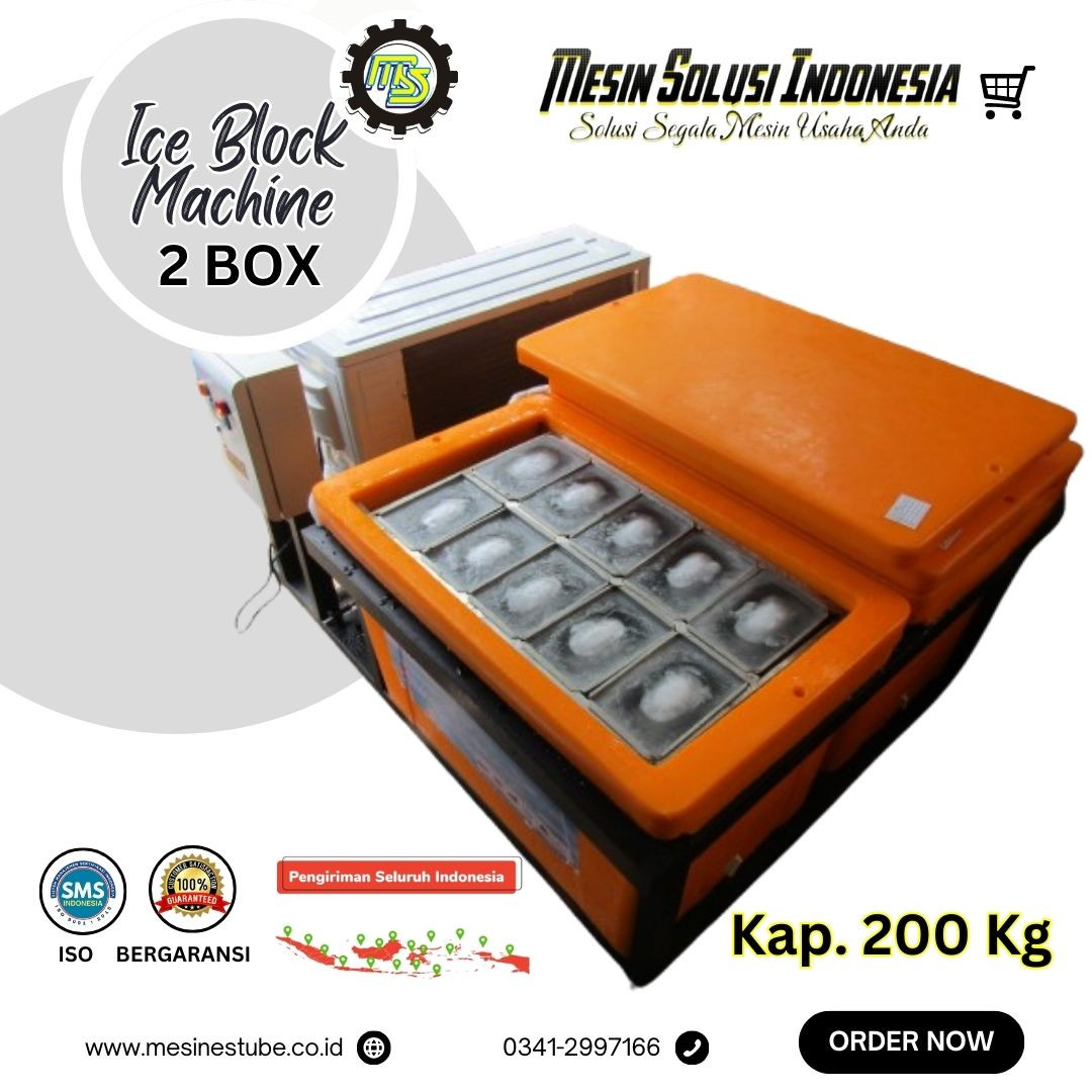 Mesin Es Balok Mini (Double Box)