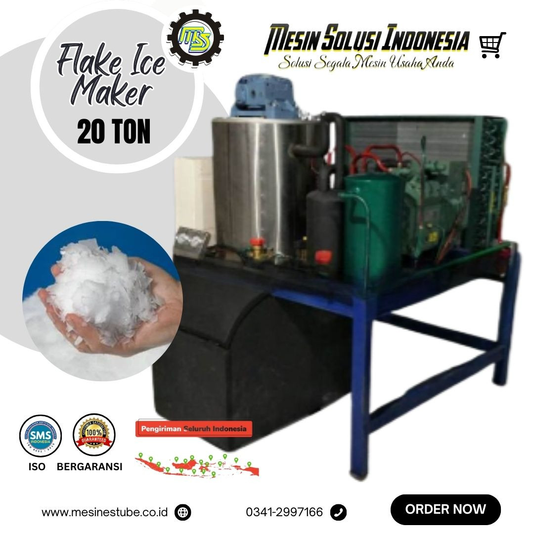 Mesin Es Batu Serpihan Kap 20 Ton ( Ice Flake Maker)