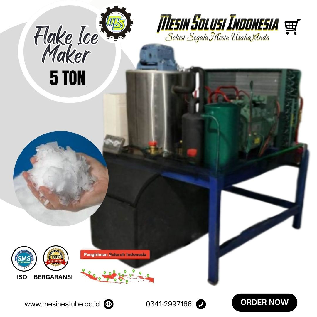 Mesin Es Batu Serpihan Kap 5 Ton ( Ice Flake Maker)