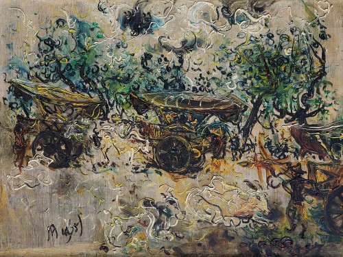 Pedati Atau Gerobak Lembu Yang Dilukis Oleh Affandi Di Tahun 1965 | GLOBAL AUCTION