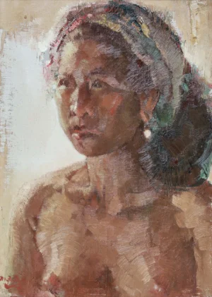 Lee Man Fong - Portrait Of An Indonesian Girl Lee Man Fong - Portrait Of An Indonesian Girl